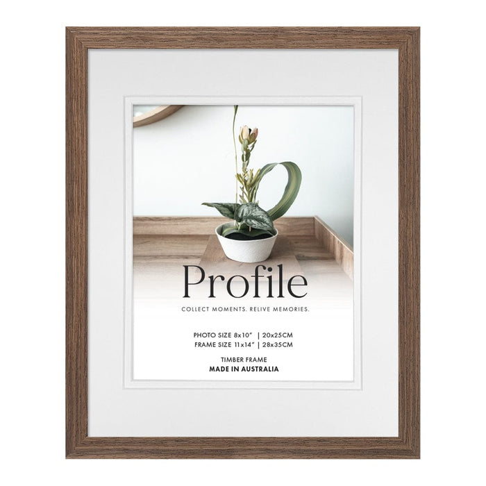 Elegant Deluxe Chestnut 11x14/8x10in Set of Frames (Bulk Frame Bundle 3 Pack) from our Australian Made Picture Frames collection by Profile Products (Australia) Pty Ltd
