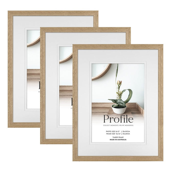 Elegant Deluxe Vic Ash 12x16/8x12in Set of Frames (Bulk Frame Bundle 3 Pack) from our Australian Made Picture Frames collection by Profile Products (Australia) Pty Ltd