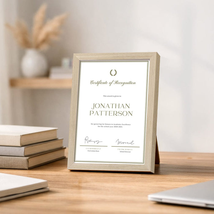 Elegant Polar Birch Timber A4 Picture Frame from our Australian Made A4 Picture Frames collection by Profile Australia