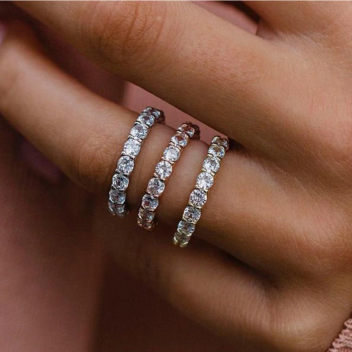 Eliska | Ring with Double Brilliant Band