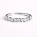 Eliska | Silver Ring with Double Brilliant Band