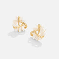 Emilie | Gold-Plated Earrings with Floral Details