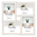 Eternal White/Rose Gold Metal Collage Four Photo Frame from our Metal Photo Frames collection by Profile Products Australia