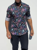 Fireworks Floral Party Shirt - Firework Floral