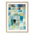 First House in a Settlement - Paul Klee Art Print A4 (21 x 29.7cm) / Natural Oak Frame / White Border from our Australian Made Framed Wall Art, Prints & Posters collection by Profile Australia