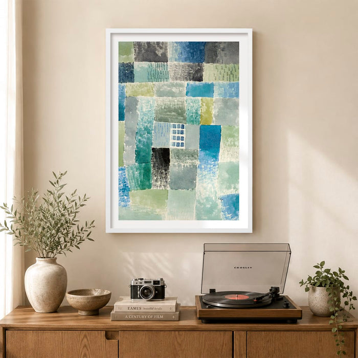 First House in a Settlement - Paul Klee Art Print from our Australian Made Framed Wall Art, Prints & Posters collection by Profile Australia