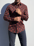 Fleur-de-Lis Party Shirt - Bordeaux