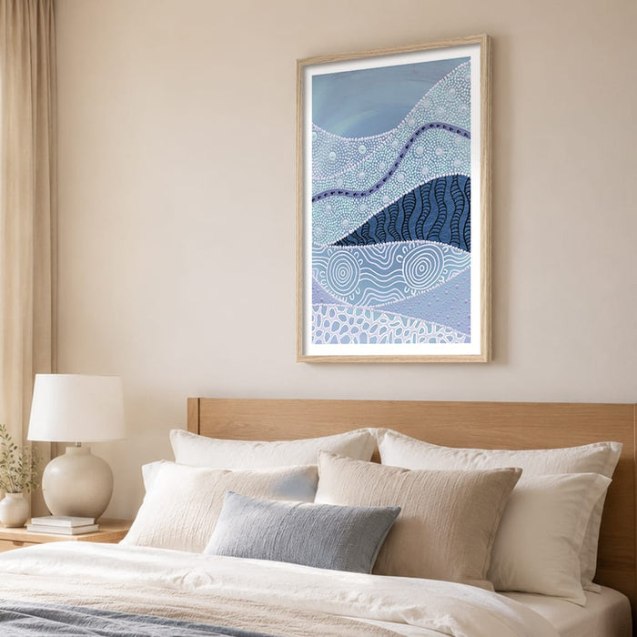 Following the Old Ways Part 2 Blue Water Wall Art Print by Lee Hampton from our Australian Made Framed Wall Art, Prints & Posters collection by Profile Australia