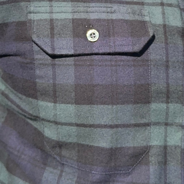 Forest, Navy & Black Utility Flannel - Sage Navy & Black Flannel