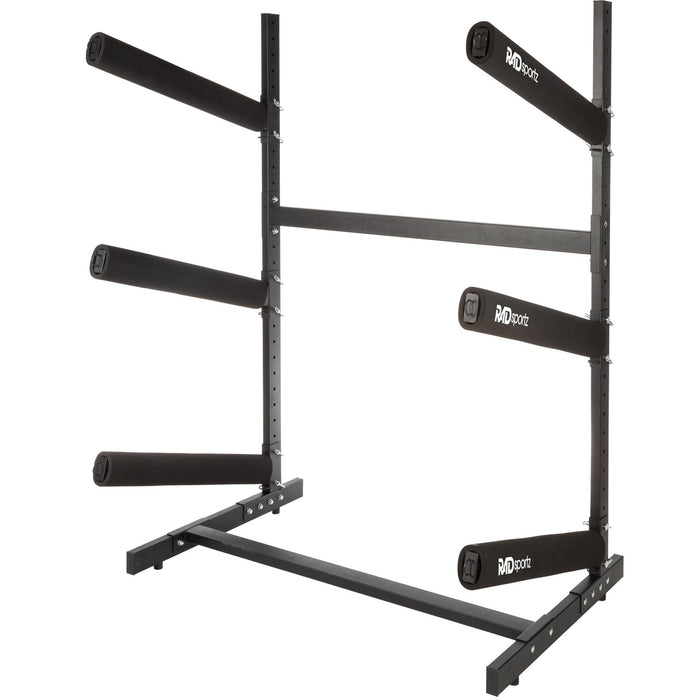 Freestanding Outdoor 3-Level Kayak and Canoe Rack