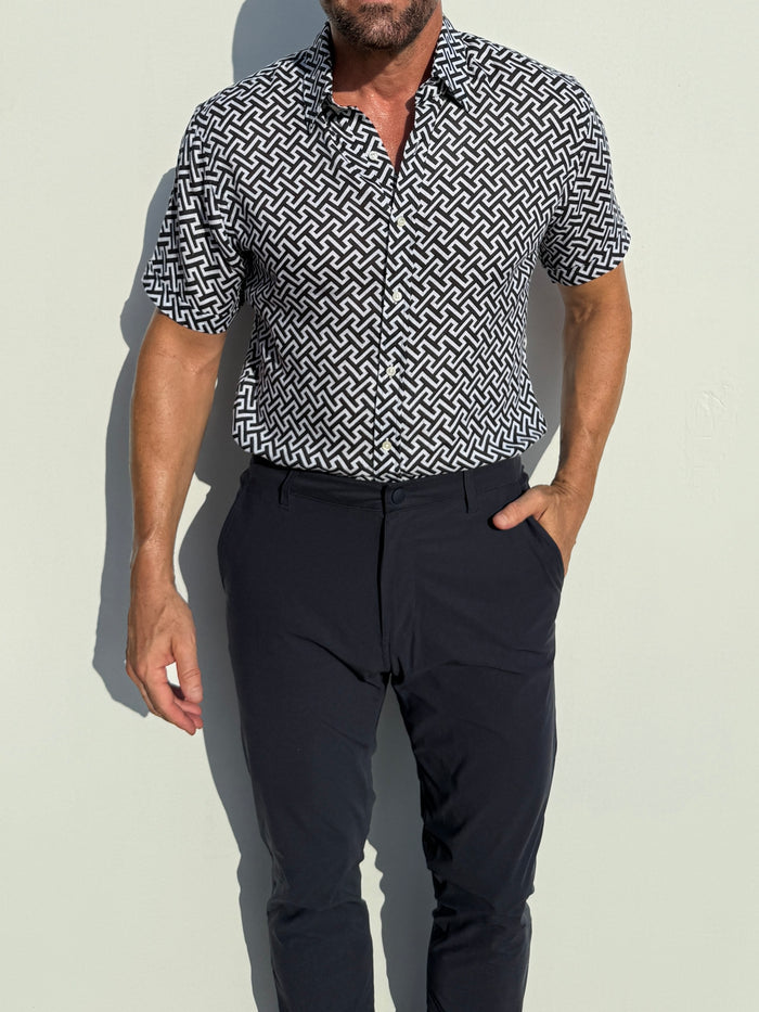 Geometric “T”s Party Shirt - Black “T”s