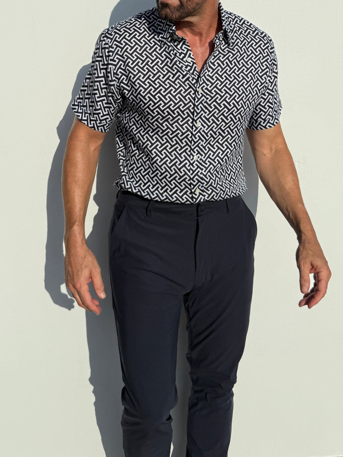 Geometric “T”s Party Shirt - Black “T”s