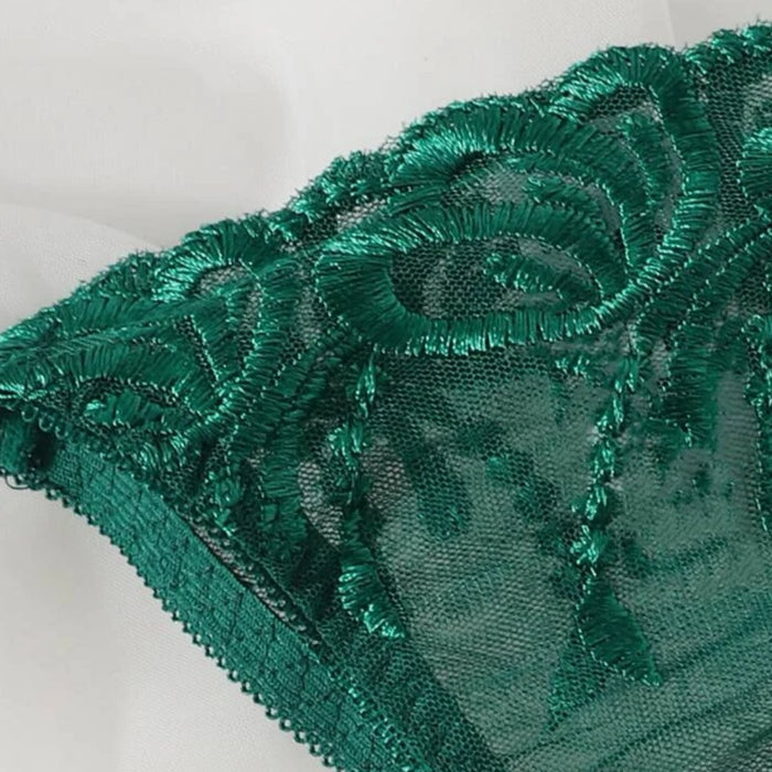 Green Lingerie Set See Through - Self Care Shop