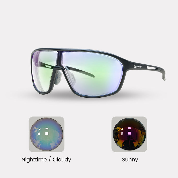 Photochromic – Single Vision (Myopia) / Black / Purple Lenses
