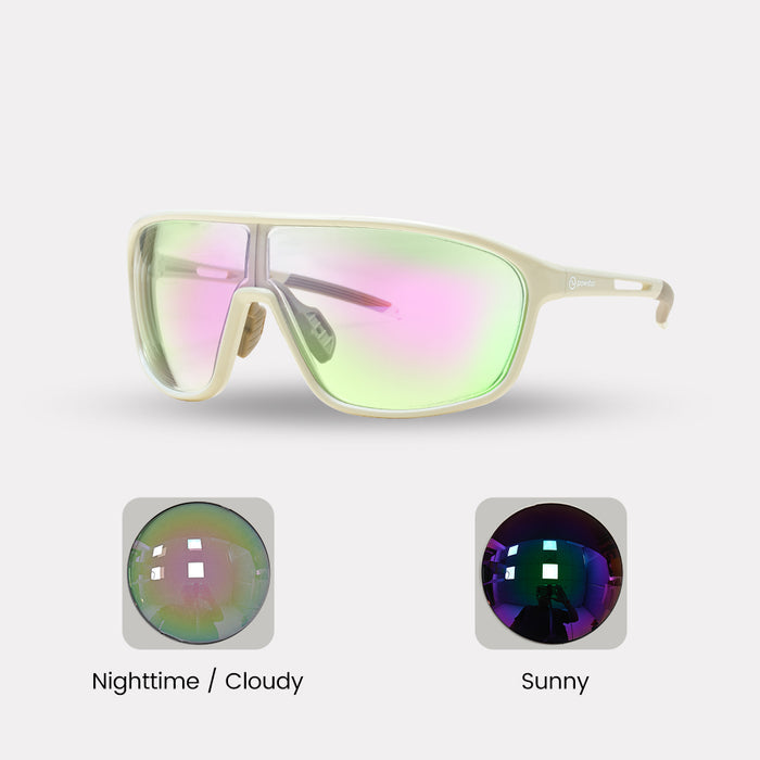 Photochromic – Single Vision (Myopia) / White / Green Lenses