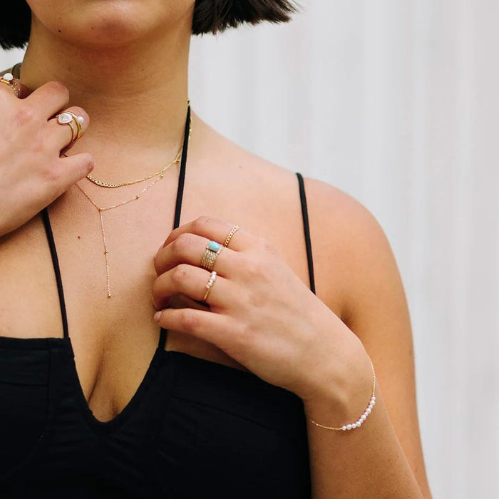 Helena | Silver Ring with Pearls
