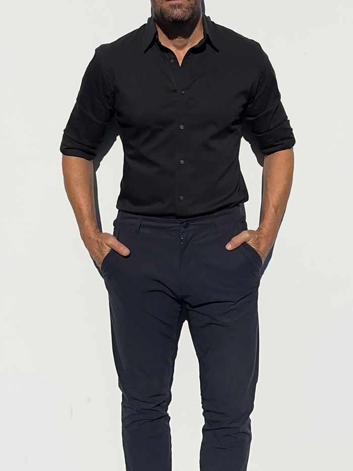 Incognito Stretch Poplin - Black