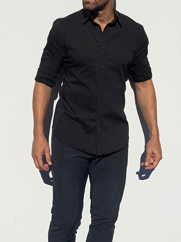 Incognito Stretch Poplin - Black