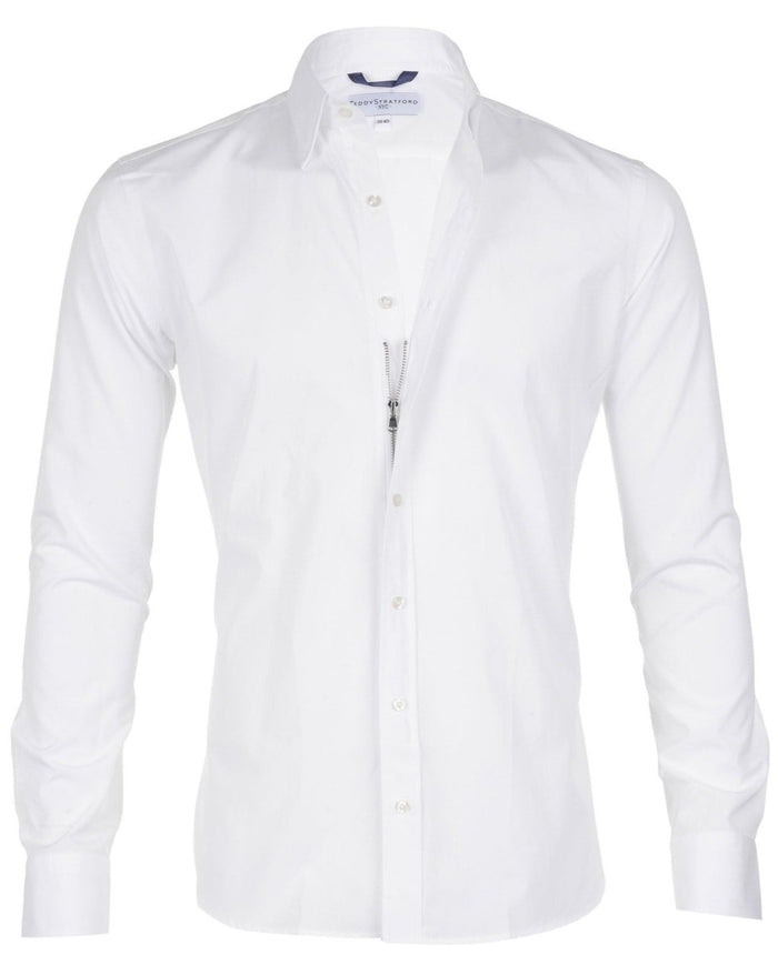 Incognito Stretch Poplin - White