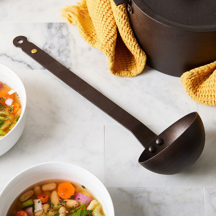 Indestructible Spun Iron Ladle