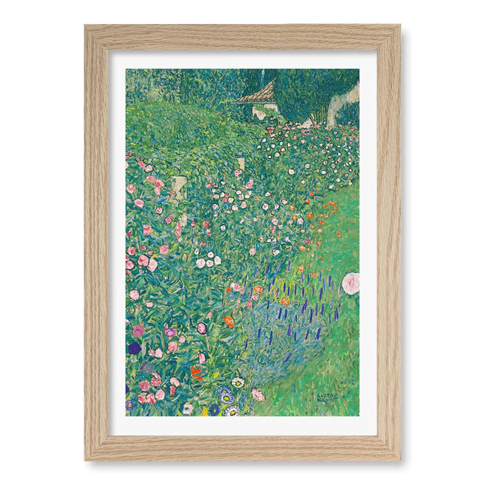 A4 (21 x 29.7cm) / Natural Oak Frame / White Border