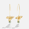 Juliana | Gold-Plated Earrings with Surface Pearl