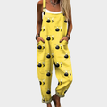 Kaarina – Printed Wide-Leg Dungarees