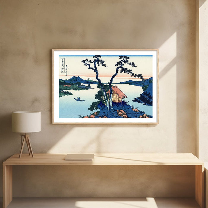 The Lake Suwa - Hokusai Art Print from our Australian Made Wall Art collection by Profile Australia