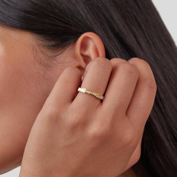 Lara | Gold-Plated Fine Ring with Delicate Shine