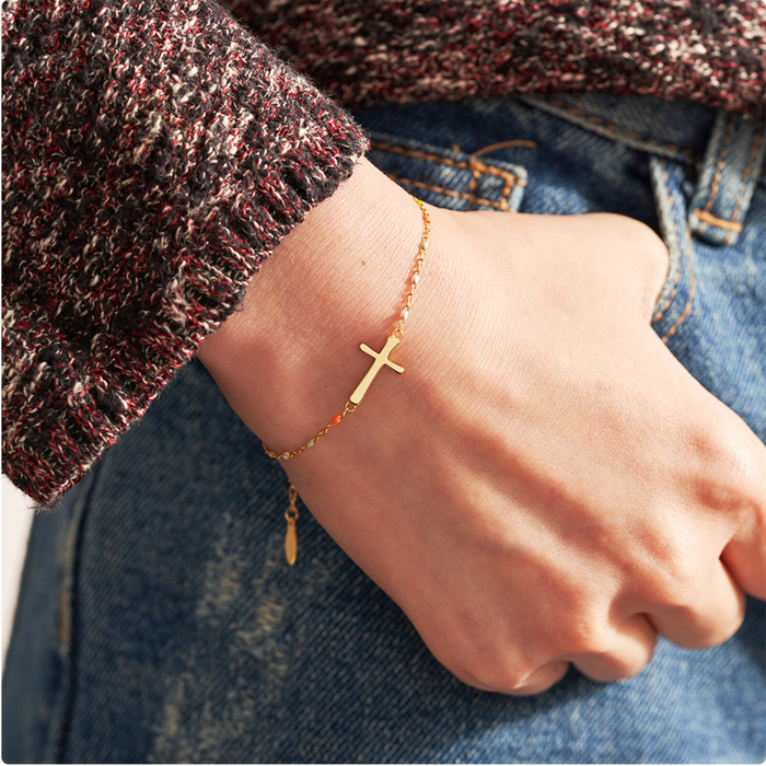 Lara | Silver Sisters in Christ Bracelet