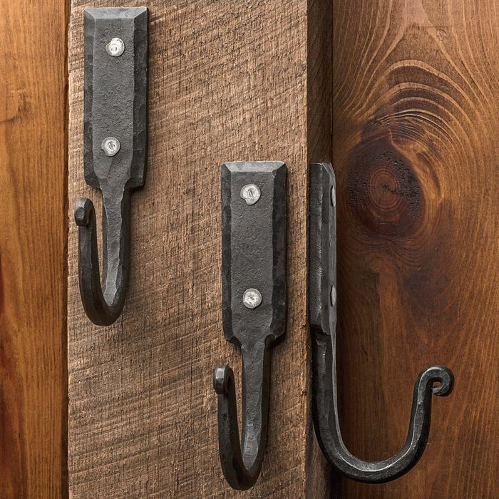 Large Hand Forged Iron Wall Hook (3)
