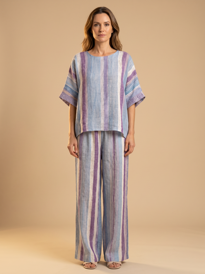 Laura | Set Striped Malva