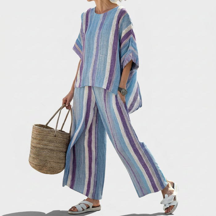 Laura | Set Striped Malva