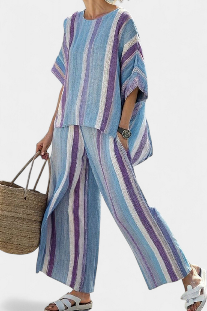 Laura | Set Striped Malva
