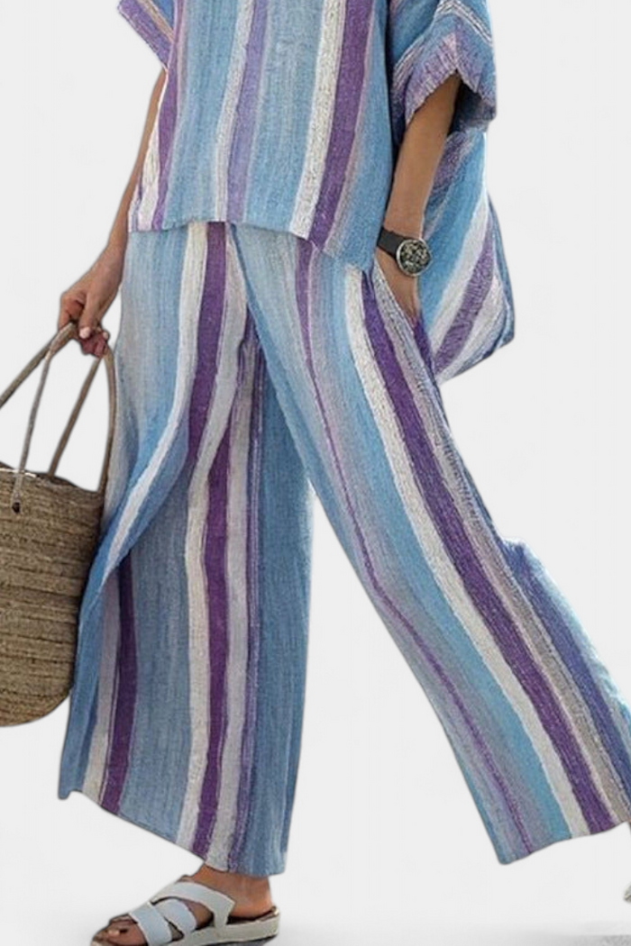 Laura | Set Striped Malva