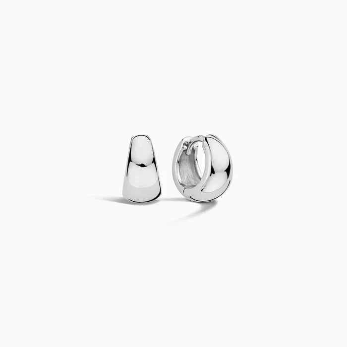 Laura | Silver Hoop Mini Earrings