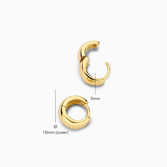 Laura | Silver Hoop Mini Earrings