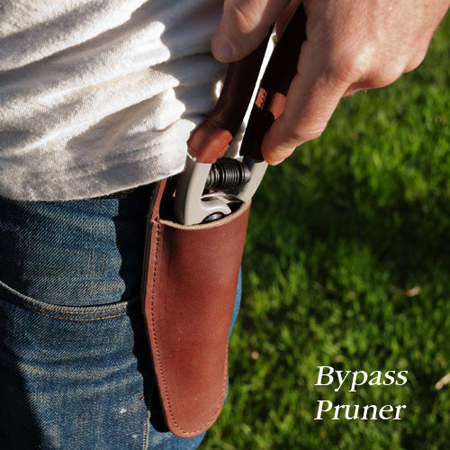 Leather Grip Bypass Pruner