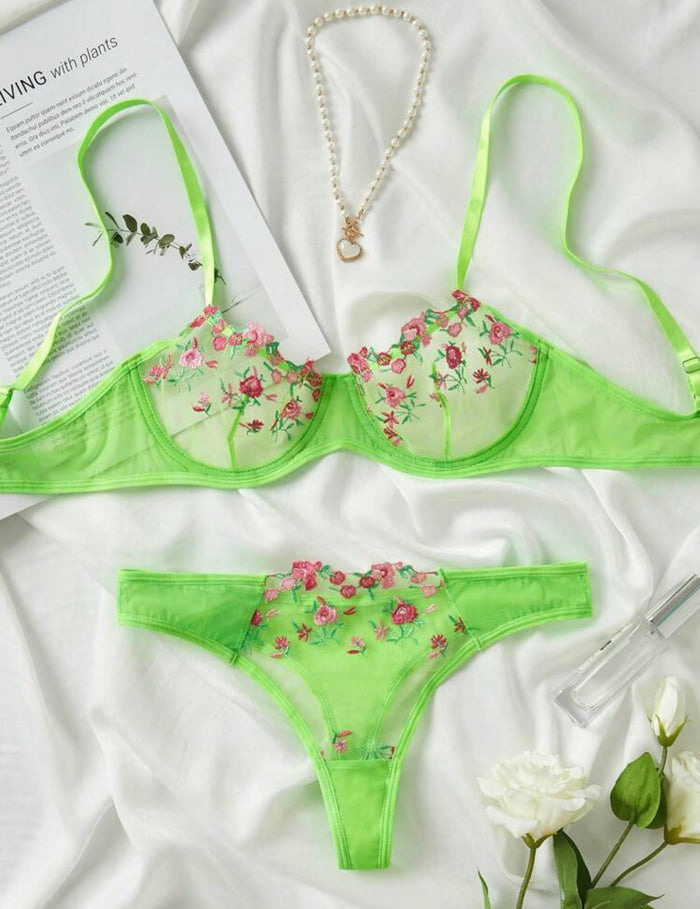 Neon lingerie green