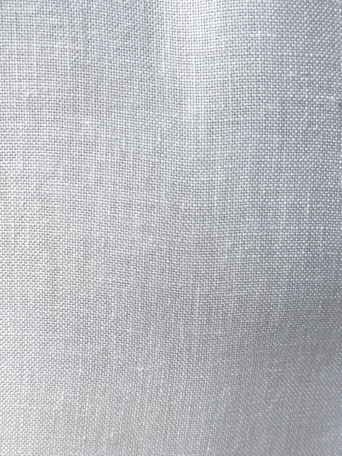 Linen w/Semi-Spread Collar - Off White