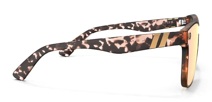Lion Heart Polarized Sunglasses - Shield Lens & Crystal Peach Tortoise Fade Frame Sunglasses | $58 US | Blenders Eyewear