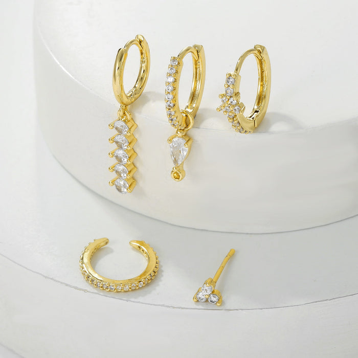 Lívia | Gold-Plated Earrings with Delicate Shine