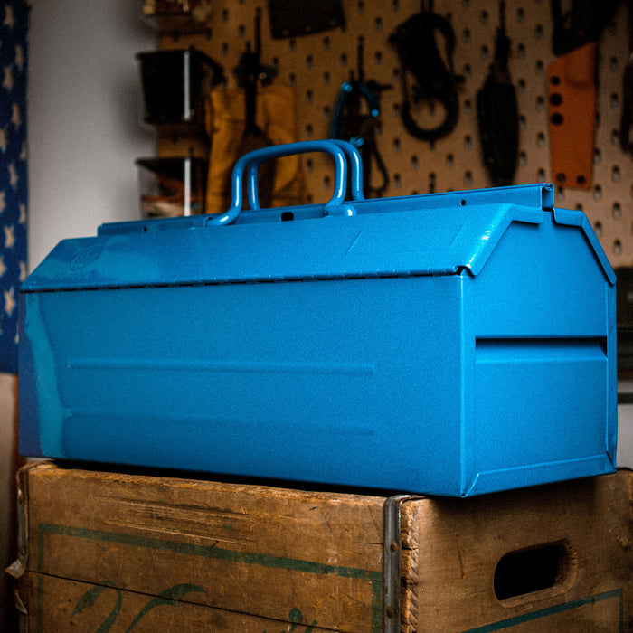 Lockable Hip-Roof Steel Toolbox