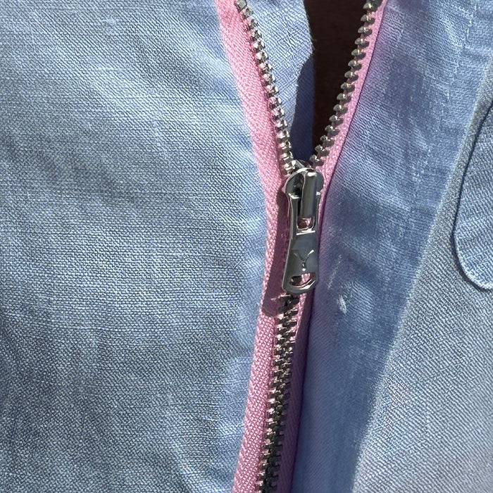Long Sleeve 1-Pocket Linen - Light Blue