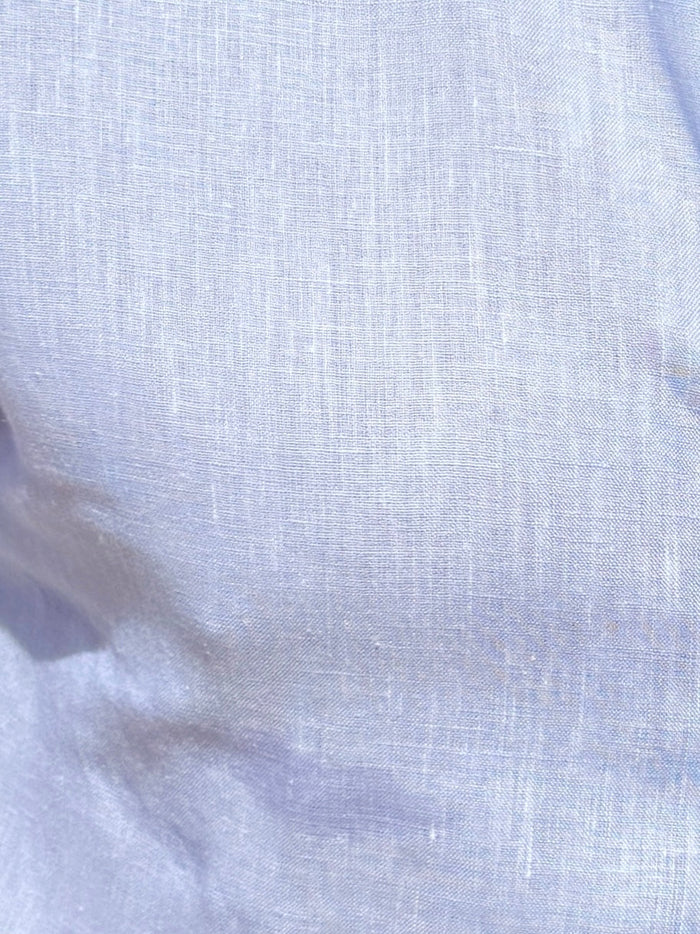 Long Sleeve 1-Pocket Linen - Pale Blue- Small Batch # 614
