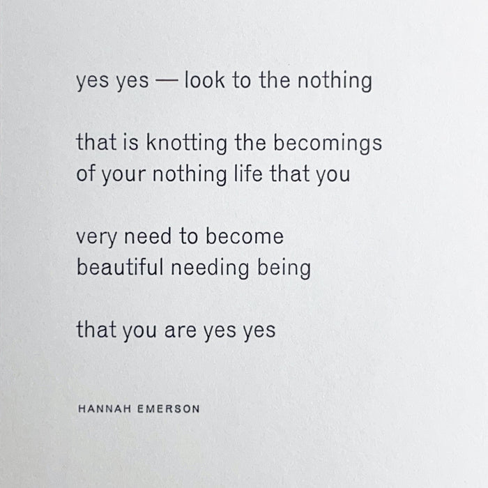 Look to the Nothing notecard