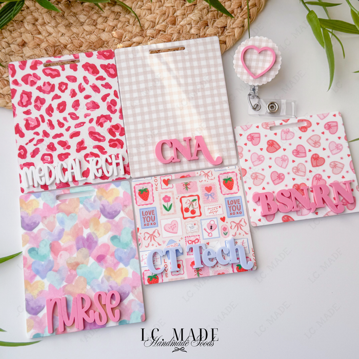 Love Collection | Personalized Badge Buddy | Badge Reel