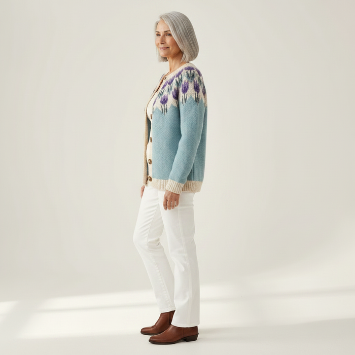 Marjatta - Floral Yoke Cardigan
