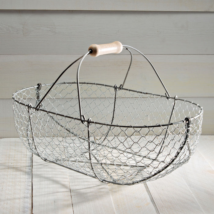Medium Galvanized Basket