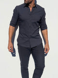 Mega-Stretch Performance Broadcloth - Dusty Midnight